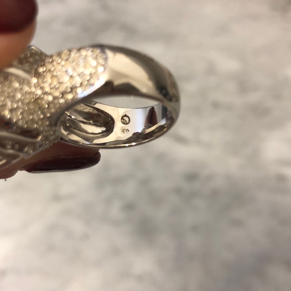 Swarovski Crystal Silver Ring - image 5